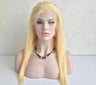 Zetvaa Wigs #613 / 8inches / 130% Pre Plucked With Baby Hair Human Hair Wigs Straight Blonde