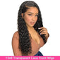 Zetvaa Wigs Transparent Preplucked Lace Human Hair Wigs with Baby Hair